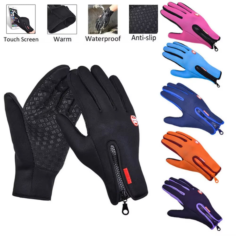 Motocross Gloves for Winter Warm Moto Gloves Touch Screen Windproof Outdoor Sport Gloves Warm Women Man Anti-Slip Waterproof